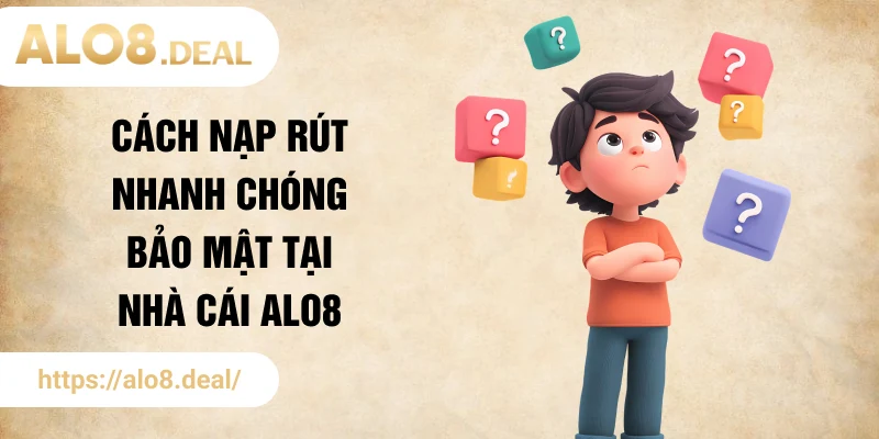 Cách nạp rút nhanh chóng bảo mật tại nhà cái ALO8