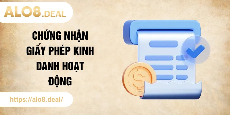 Chứng nhận giấy phép kinh danh hoạt động doanh nghiệp